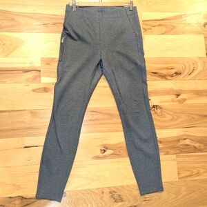 Armani Exchange Gray Leggings with Smooth Fabric and Full Length